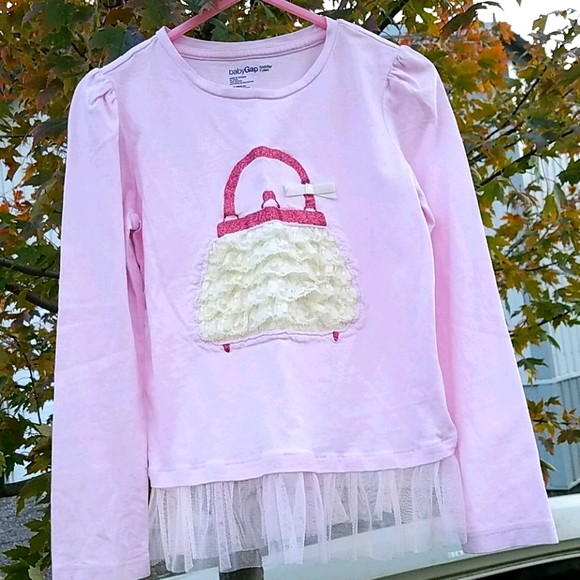 GAP Other - Gap size 5T  long sleeve with tulle hem shirt